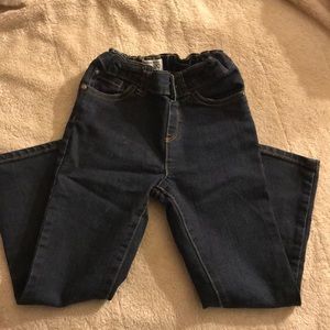 Dark wash skinny denim jeans for toddler